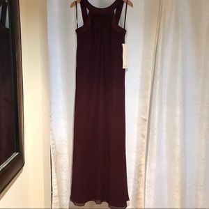 badgley mischka chiffon bridesmaid evening dress